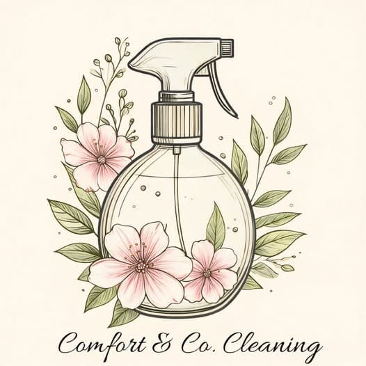 Comfort and Co floral bottle mark